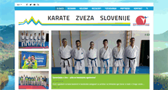 Desktop Screenshot of karate-zveza.si