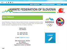Tablet Screenshot of karate-zveza.si
